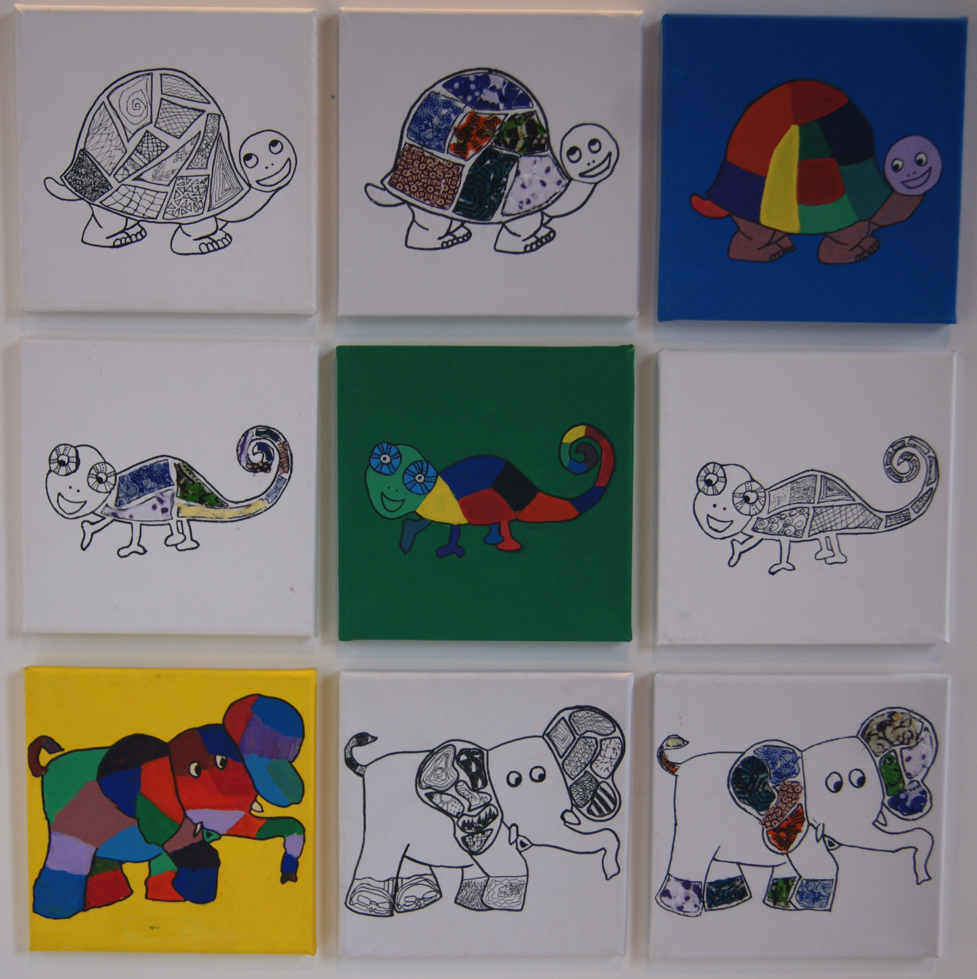Assorted African Art Kings School Plymouth Years 3-6